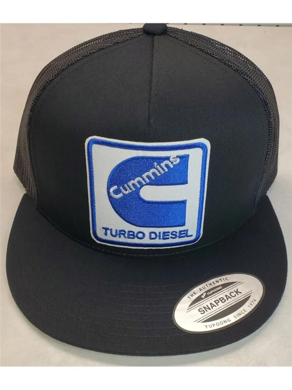 Cummins Turbo Diesel Patch Black Yupoong Classic Snapback Trucker Hat New Dodge